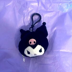 Kuromi plush keychain